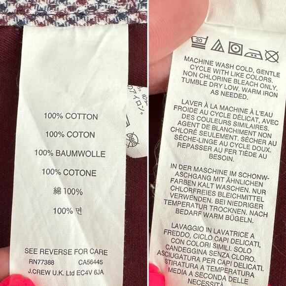 J. Crew waxed cotton Downtown Field Jacket burgundy size XS - Picture 8 of 9